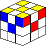 Rubik's Cube : 4 coins jaunes