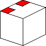 Rubik's Cube : permutation 2 coins blancs