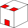 Rubik's Cube : arrêtes face blanche mouvement 1