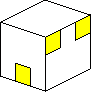 Rubik's Cube : arrêtes jaunes mouvement 1