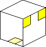 Rubik's Cube : arrêtes jaunes mouvement 2